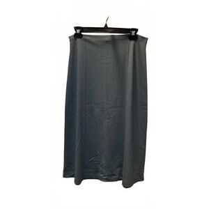 NEW RIPLEY RADER women's ponte a-line midi skirt in sea blue